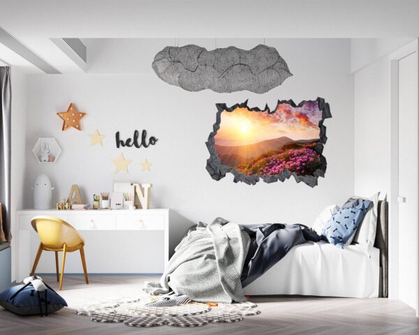 Mountain Wall Decor - Self Adhesive Wall Sticker, Vinyl Wall Decal ,Nature Wall Sticker, Wall Decor for Bedroom, Easy To apply, Wall Decor, Living Room Wall Sticker