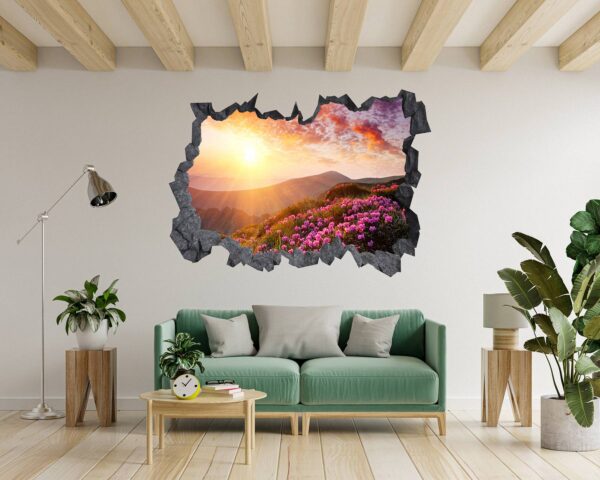 Mountain Wall Decor - Self Adhesive Wall Sticker, Vinyl Wall Decal ,Nature Wall Sticker, Wall Decor for Bedroom, Easy To apply, Wall Decor, Living Room Wall Sticker