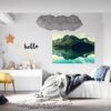 Wall Sticker Mountain - Self Adhesive Wall Sticker, Vinyl Wall Decal ,Nature Wall Sticker, Wall Decor for Bedroom, Easy To apply, Wall Decor, Living Room Wall Sticker