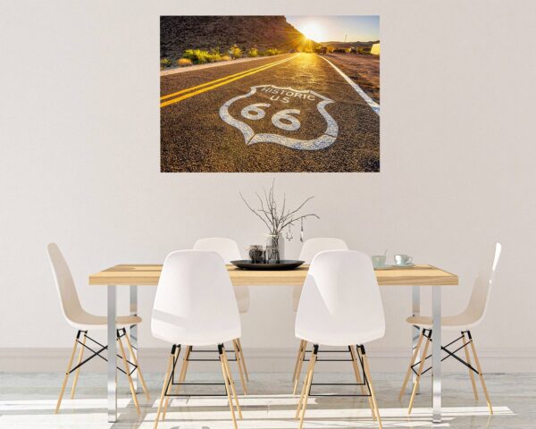 Route 66 Wall Decal - Peel and Stick Wall Decal, Vinyl Wall Decal ,Nature Wall Sticker, Wall Decor for Bedroom, Easy To apply, Wall Decor, Living Room Wall Sticker