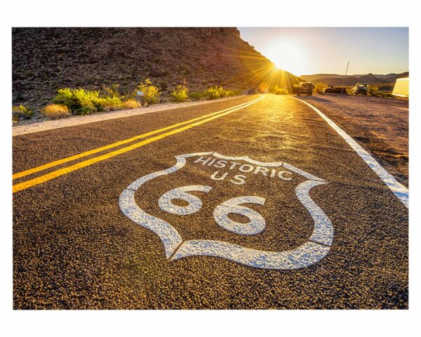 Route 66 Wall Decal - Peel and Stick Wall Decal, Vinyl Wall Decal ,Nature Wall Sticker, Wall Decor for Bedroom, Easy To apply, Wall Decor, Living Room Wall Sticker