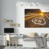 Route 66 Wall Decal - Peel and Stick Wall Decal, Vinyl Wall Decal ,Nature Wall Sticker, Wall Decor for Bedroom, Easy To apply, Wall Decor, Living Room Wall Sticker