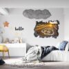 Route 66 Wall Decal - Peel and Stick Wall Decal, Vinyl Wall Decal ,Nature Wall Sticker, Wall Decor for Bedroom, Easy To apply, Wall Decor, Living Room Wall Sticker