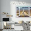 Route 66 Wall Decal - Peel and Stick Wall Decal, Vinyl Wall Decal ,Nature Wall Sticker, Wall Decor for Bedroom, Easy To apply, Wall Decor, Living Room Wall Sticker