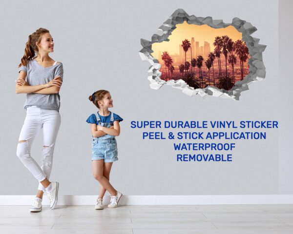 Singapore Wall Decal - Self Adhesive Wall Sticker, City Landscape Art, Wall Decoration, Removable Vinyl, Easy To Install