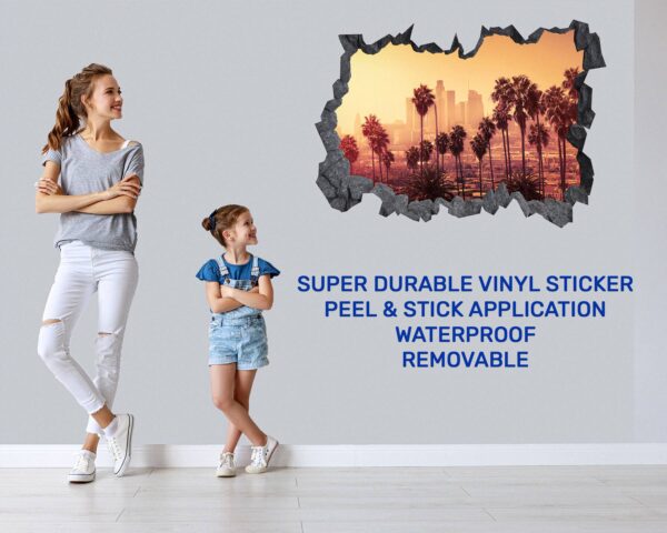 Singapore Wall Decal - Self Adhesive Wall Sticker, City Landscape Art, Wall Decoration, Removable Vinyl, Easy To Install