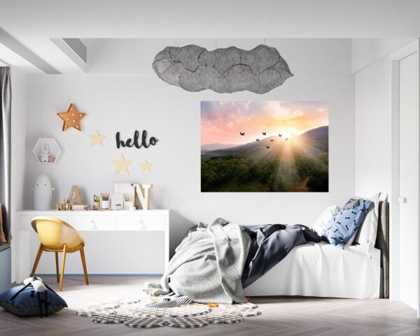 Mountain Wall Decor - Self Adhesive Wall Sticker, Vinyl Wall Decal ,Nature Wall Decal, Wall Decor for Bedroom, Easy To apply, Wall Decor, Living Room Wall Sticker