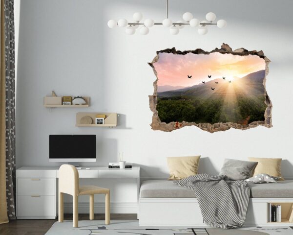 Mountain Wall Decor - Self Adhesive Wall Sticker, Vinyl Wall Decal ,Nature Wall Decal, Wall Decor for Bedroom, Easy To apply, Wall Decor, Living Room Wall Sticker