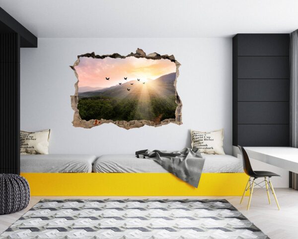 Mountain Wall Decor - Self Adhesive Wall Sticker, Vinyl Wall Decal ,Nature Wall Decal, Wall Decor for Bedroom, Easy To apply, Wall Decor, Living Room Wall Sticker