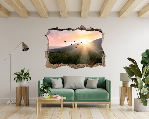 Mountain Wall Decor - Self Adhesive Wall Sticker, Vinyl Wall Decal ,Nature Wall Decal, Wall Decor for Bedroom, Easy To apply, Wall Decor, Living Room Wall Sticker