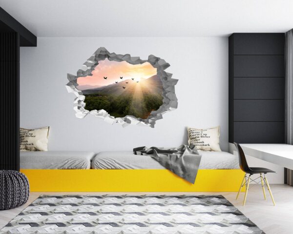 Mountain Wall Decor - Self Adhesive Wall Sticker, Vinyl Wall Decal ,Nature Wall Decal, Wall Decor for Bedroom, Easy To apply, Wall Decor, Living Room Wall Sticker