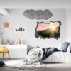 Mountain Wall Decor - Self Adhesive Wall Sticker, Vinyl Wall Decal ,Nature Wall Decal, Wall Decor for Bedroom, Easy To apply, Wall Decor, Living Room Wall Sticker