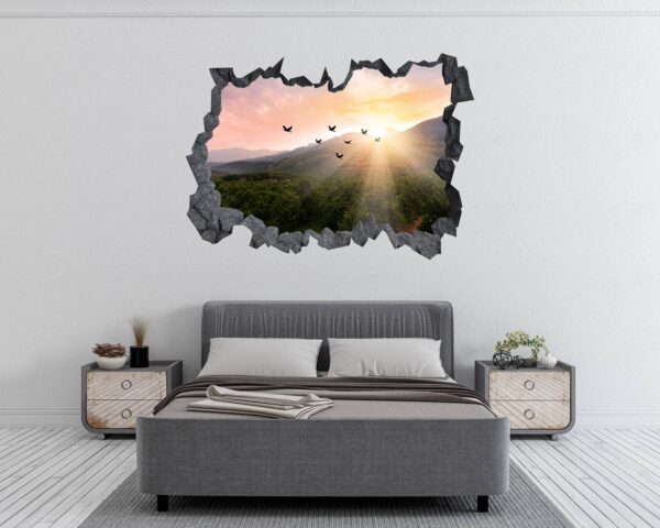 Mountain Wall Decor - Self Adhesive Wall Sticker, Vinyl Wall Decal ,Nature Wall Decal, Wall Decor for Bedroom, Easy To apply, Wall Decor, Living Room Wall Sticker