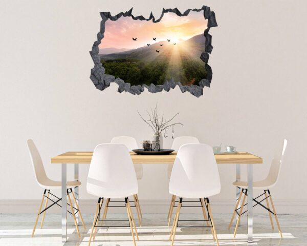 Mountain Wall Decor - Self Adhesive Wall Sticker, Vinyl Wall Decal ,Nature Wall Decal, Wall Decor for Bedroom, Easy To apply, Wall Decor, Living Room Wall Sticker