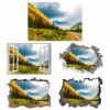 Wall Sticker Mountain - Self Adhesive Wall Sticker, Vinyl Wall Decal ,Nature Wall Decal, Wall Decor for Bedroom, Easy To apply, Wall Decor, Living Room Wall Sticker