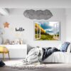 Mountain Vinyl Decal - Peel and Stick Wall Decal, Vinyl Print ,Nature Wall Decal, Wall Decor for Bedroom, Easy To apply, Wall Decor, Living Room Wall Sticker