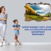 Mountain Vinyl Decal - Peel and Stick Wall Decal, Vinyl Print ,Nature Wall Decal, Wall Decor for Bedroom, Easy To apply, Wall Decor, Living Room Wall Sticker