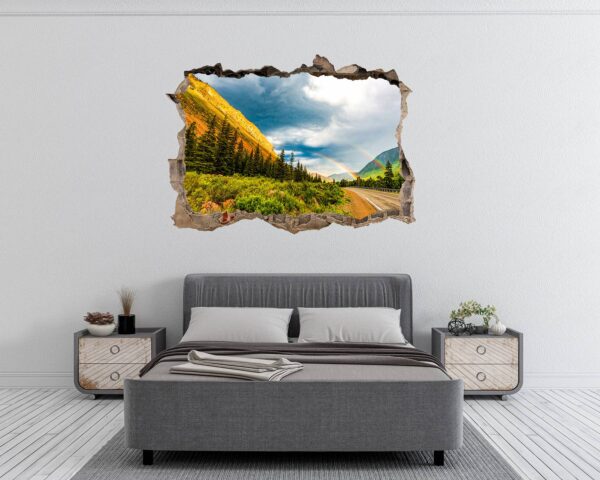 Mountain Vinyl Decal - Peel and Stick Wall Decal, Vinyl Print ,Nature Wall Decal, Wall Decor for Bedroom, Easy To apply, Wall Decor, Living Room Wall Sticker