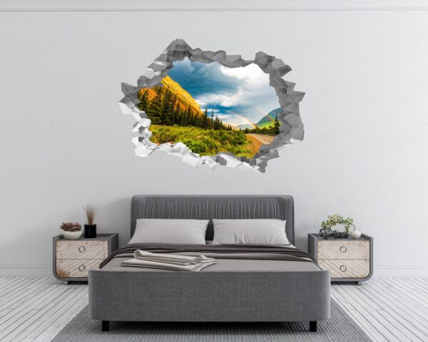 Mountain Vinyl Decal - Peel and Stick Wall Decal, Vinyl Print ,Nature Wall Decal, Wall Decor for Bedroom, Easy To apply, Wall Decor, Living Room Wall Sticker