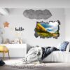 Mountain Vinyl Decal - Peel and Stick Wall Decal, Vinyl Print ,Nature Wall Decal, Wall Decor for Bedroom, Easy To apply, Wall Decor, Living Room Wall Sticker