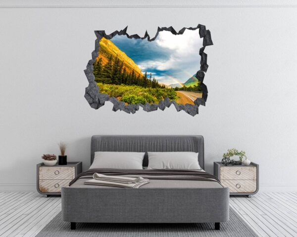 Mountain Vinyl Decal - Peel and Stick Wall Decal, Vinyl Print ,Nature Wall Decal, Wall Decor for Bedroom, Easy To apply, Wall Decor, Living Room Wall Sticker