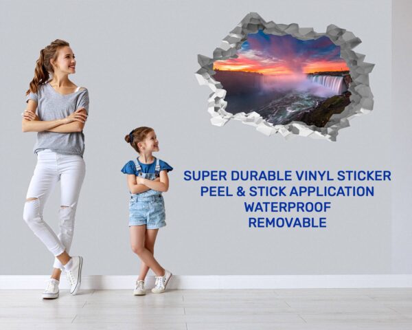 Waterfall Wall Sticker - Peel and Stick Wall Decal, Landscape Wall Sticker, Vinyl Wall Decal, Wall Decor for Bedroom, Easy To apply, Wall Decal, Living Room Wall Sticker