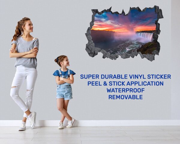 Waterfall Wall Sticker - Peel and Stick Wall Decal, Landscape Wall Sticker, Vinyl Wall Decal, Wall Decor for Bedroom, Easy To apply, Wall Decal, Living Room Wall Sticker