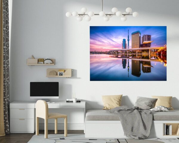 Singapore Wall Art - Self Adhesive Wall Sticker, City Landscape Art, Wall Decoration, Removable Vinyl, Easy To Install