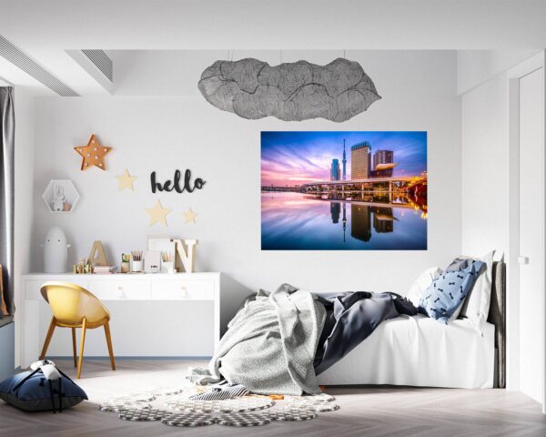 Singapore Wall Art - Self Adhesive Wall Sticker, City Landscape Art, Wall Decoration, Removable Vinyl, Easy To Install