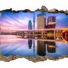 Singapore Wall Art - Self Adhesive Wall Sticker, City Landscape Art, Wall Decoration, Removable Vinyl, Easy To Install