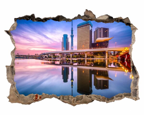 Singapore Wall Art - Self Adhesive Wall Sticker, City Landscape Art, Wall Decoration, Removable Vinyl, Easy To Install