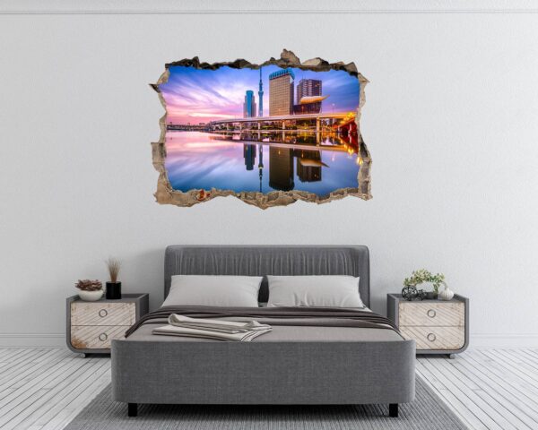 Singapore Wall Art - Self Adhesive Wall Sticker, City Landscape Art, Wall Decoration, Removable Vinyl, Easy To Install