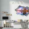 Singapore Wall Art - Self Adhesive Wall Sticker, City Landscape Art, Wall Decoration, Removable Vinyl, Easy To Install