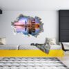 Singapore Wall Art - Self Adhesive Wall Sticker, City Landscape Art, Wall Decoration, Removable Vinyl, Easy To Install