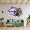 Singapore Wall Art - Self Adhesive Wall Sticker, City Landscape Art, Wall Decoration, Removable Vinyl, Easy To Install