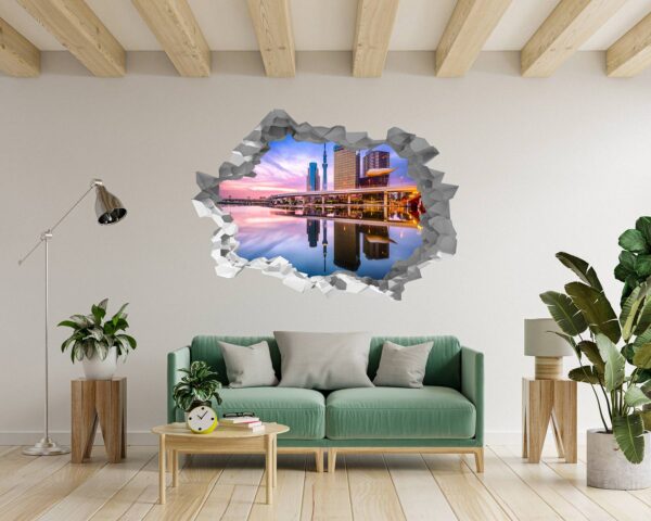 Singapore Wall Art - Self Adhesive Wall Sticker, City Landscape Art, Wall Decoration, Removable Vinyl, Easy To Install