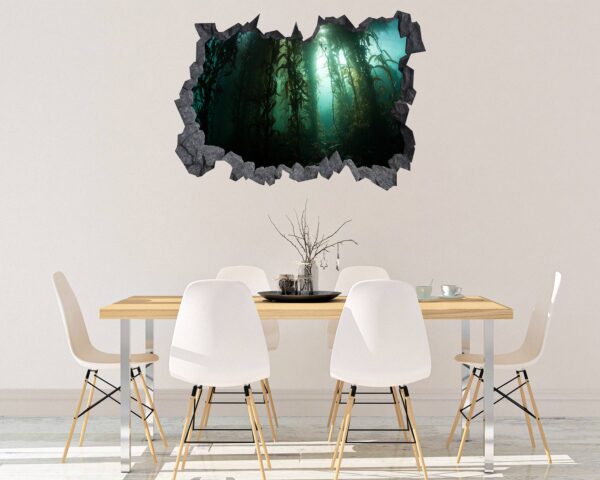 Underwater Plants Wall Sticker - Peel and Stick Removable Wall Art - Printable Ocean Wall Art - Perfect for Bedroom and Living Room Wall Decoration