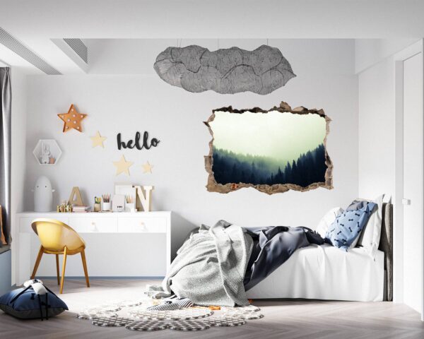 Wall Decal Woodland - Self Adhesive Wall Sticker, Vinyl Wall Decal ,Nature Wall Sticker, Wall Decor for Bedroom, Easy To apply, Wall Decor, Living Room Wall Sticker