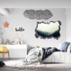 Wall Decal Woodland - Self Adhesive Wall Sticker, Vinyl Wall Decal ,Nature Wall Sticker, Wall Decor for Bedroom, Easy To apply, Wall Decor, Living Room Wall Sticker