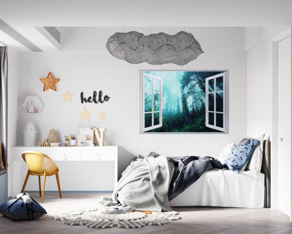 Forest Wall Decal - Self Adhesive Wall Sticker, Vinyl Wall Decal ,Nature Wall Sticker, Wall Decor for Bedroom, Easy To apply, Wall Decor, Living Room Wall Sticker