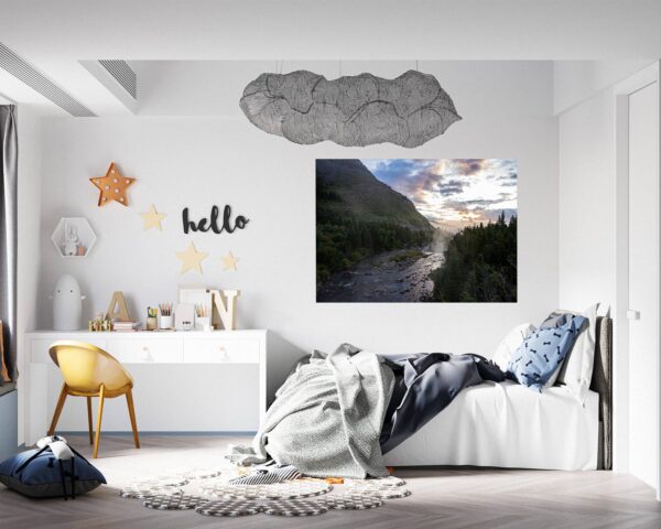 Mountain Wall Decal - Peel and Stick Wall Decal, Vinyl Print ,Nature Wall Decal, Wall Decor for Bedroom, Easy To apply, Wall Decor, Living Room Wall Sticker