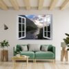 Mountain Wall Decal - Peel and Stick Wall Decal, Vinyl Print ,Nature Wall Decal, Wall Decor for Bedroom, Easy To apply, Wall Decor, Living Room Wall Sticker