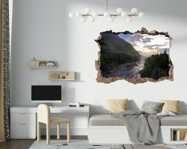 Mountain Wall Decal - Peel and Stick Wall Decal, Vinyl Print ,Nature Wall Decal, Wall Decor for Bedroom, Easy To apply, Wall Decor, Living Room Wall Sticker