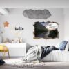 Mountain Wall Decal - Peel and Stick Wall Decal, Vinyl Print ,Nature Wall Decal, Wall Decor for Bedroom, Easy To apply, Wall Decor, Living Room Wall Sticker