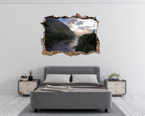 Mountain Wall Decal - Peel and Stick Wall Decal, Vinyl Print ,Nature Wall Decal, Wall Decor for Bedroom, Easy To apply, Wall Decor, Living Room Wall Sticker