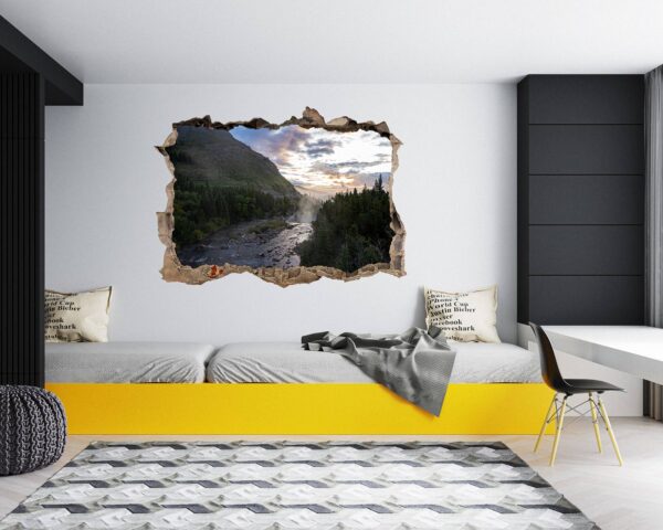 Mountain Wall Decal - Peel and Stick Wall Decal, Vinyl Print ,Nature Wall Decal, Wall Decor for Bedroom, Easy To apply, Wall Decor, Living Room Wall Sticker