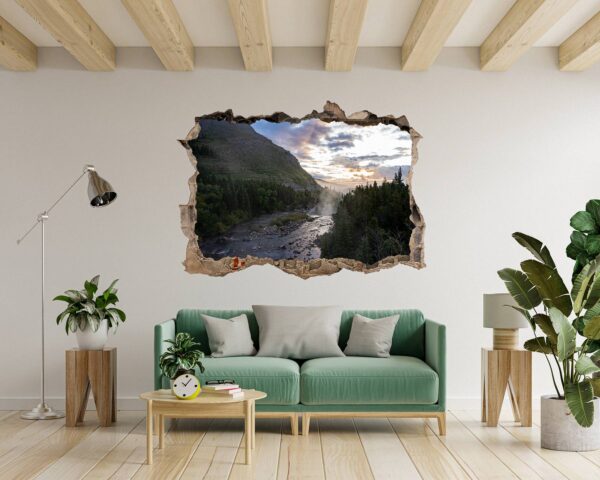 Mountain Wall Decal - Peel and Stick Wall Decal, Vinyl Print ,Nature Wall Decal, Wall Decor for Bedroom, Easy To apply, Wall Decor, Living Room Wall Sticker