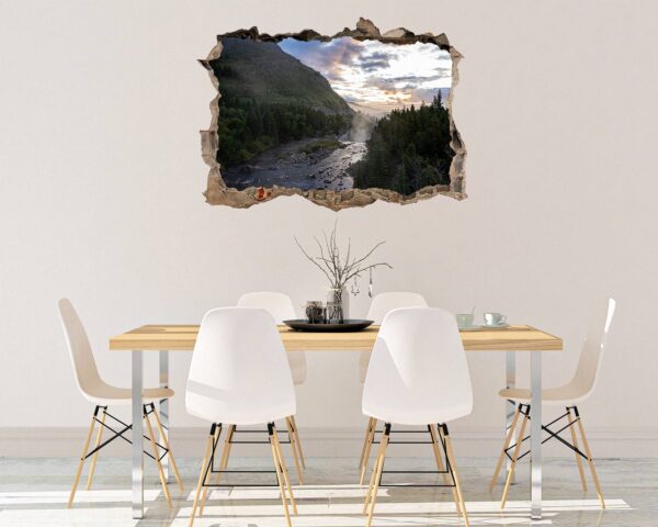 Mountain Wall Decal - Peel and Stick Wall Decal, Vinyl Print ,Nature Wall Decal, Wall Decor for Bedroom, Easy To apply, Wall Decor, Living Room Wall Sticker