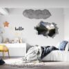 Mountain Wall Decal - Peel and Stick Wall Decal, Vinyl Print ,Nature Wall Decal, Wall Decor for Bedroom, Easy To apply, Wall Decor, Living Room Wall Sticker