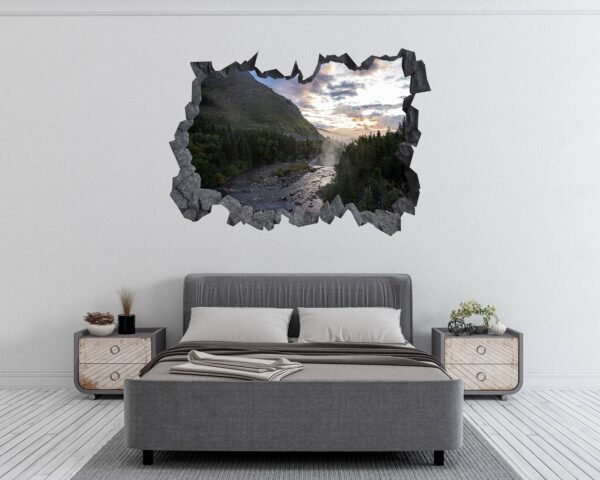 Mountain Wall Decal - Peel and Stick Wall Decal, Vinyl Print ,Nature Wall Decal, Wall Decor for Bedroom, Easy To apply, Wall Decor, Living Room Wall Sticker